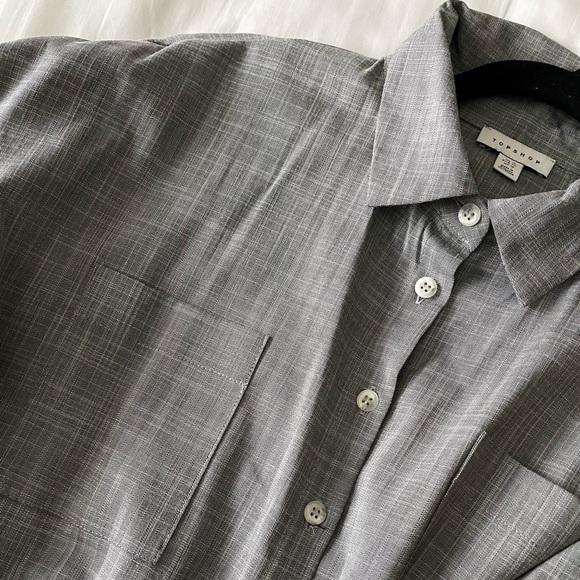 TopShop Gray Tie Jumpsuit (size 10) - Picture 4 of 7